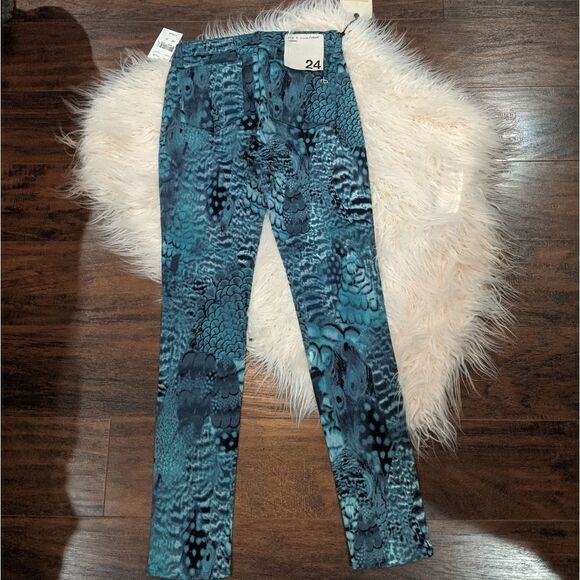 NWT Rag & Bone Peacock Print Legging jeans - Picture 6 of 11